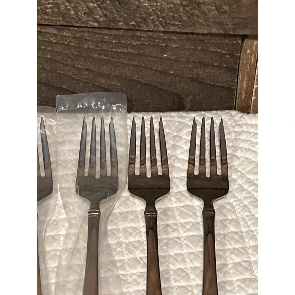 Mikasa‎ HARMONY FROST Set of 4 Salad Forks 7 1/2